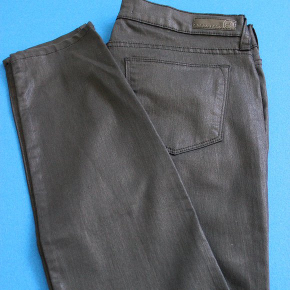 Sneak Peek Metallic Black Skinny Jeans - Picture 3 of 3